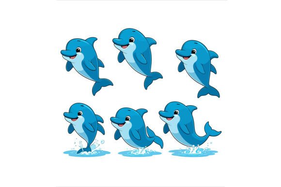 Cute Dolphin Vector Art for Creative Projects