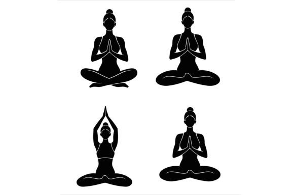 Exploring the Versatility of Vector Art of Set of Yoga Pose in Design Projects