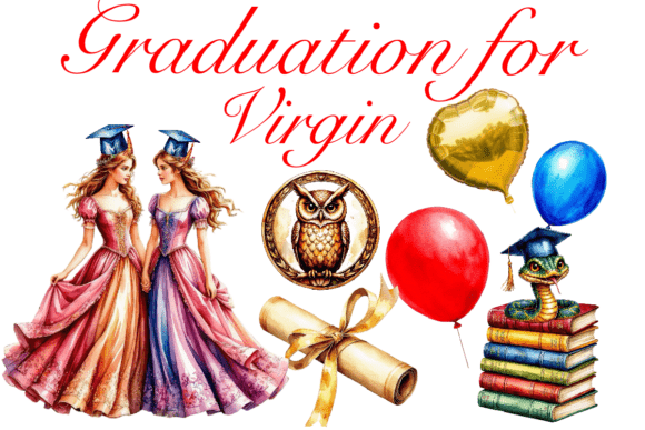 Graduation for Virgins Clipart: A Creative Trend for Modern Design Projects