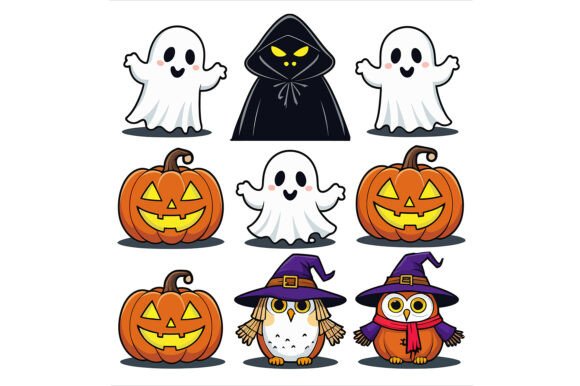 Halloween Characters with Pumpkins: Creative Integration in Design Workflows