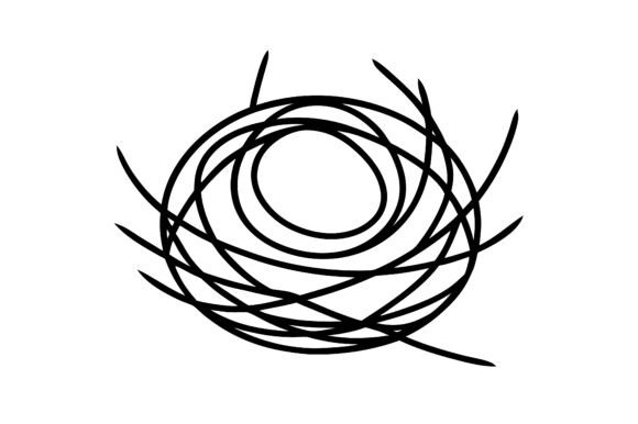 The Beauty and Utility of Bird Nest Minimal Line Sketch in Modern Design
