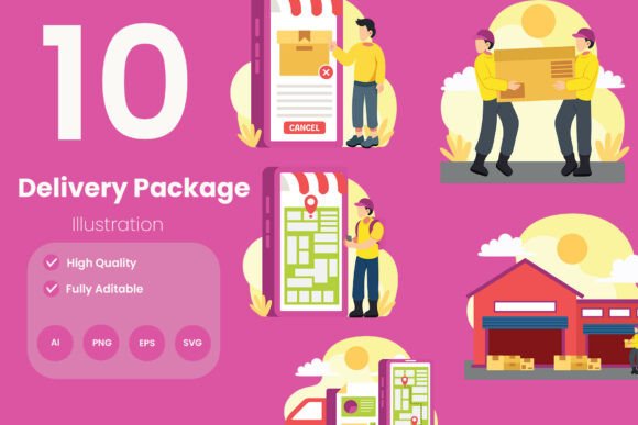 Understanding the Delivery Package Illustration Pack: A Visual Asset for Modern Design Projects