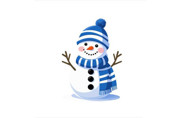 Vector Art of a Cute Snowman: A Versatile Design Tool for Creative Projects
