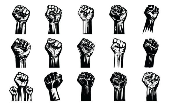 Vector Art of Handy Man Silhouettes