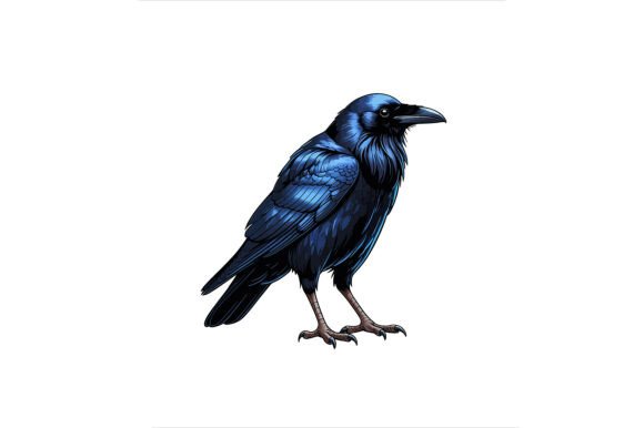 Vector Art of Majestic Blue Raven: A Practical Guide for Designers