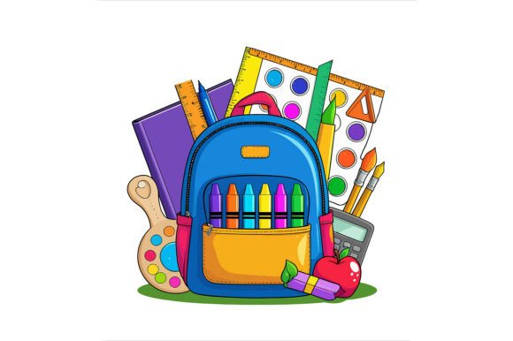 Vector Art of School Supplies: A Practical Resource for Designers and Makers