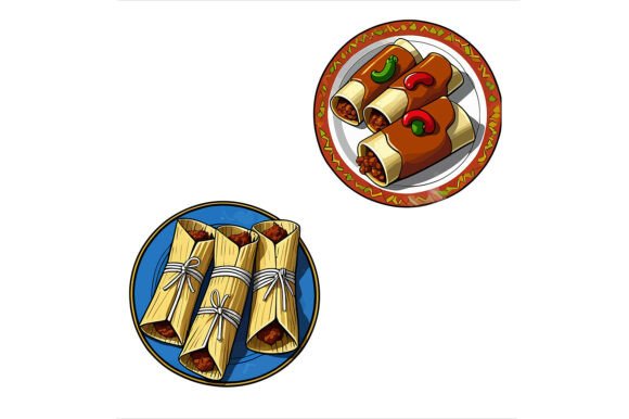 Vector Art of Two Plates: A Versatile Design Resource for Creative Projects